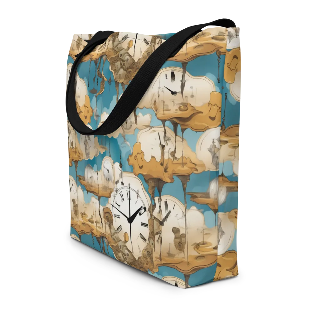 Chronicle of Clouds on Large Tote Bag W/ Pocket — Front
