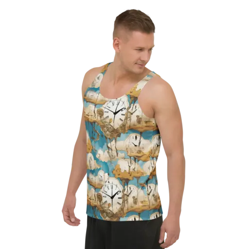 Chronicle of Clouds on a Men's Tank Top