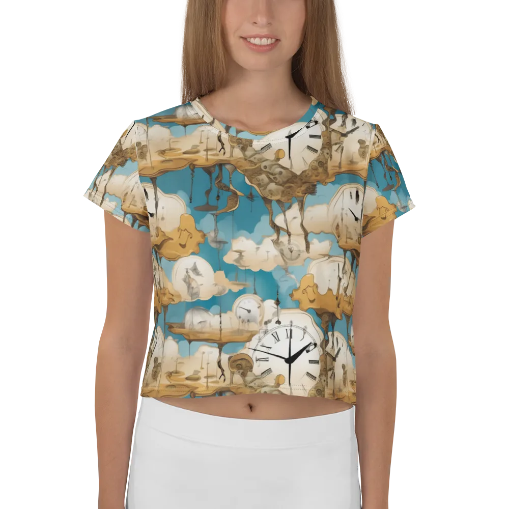 Chronicle of Clouds on Crop Tee — Front