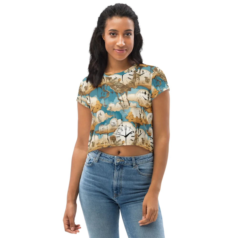 Chronicle of Clouds on Crop Tee — Front