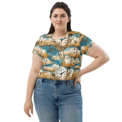 Chronicle of Clouds on a Crop Tee