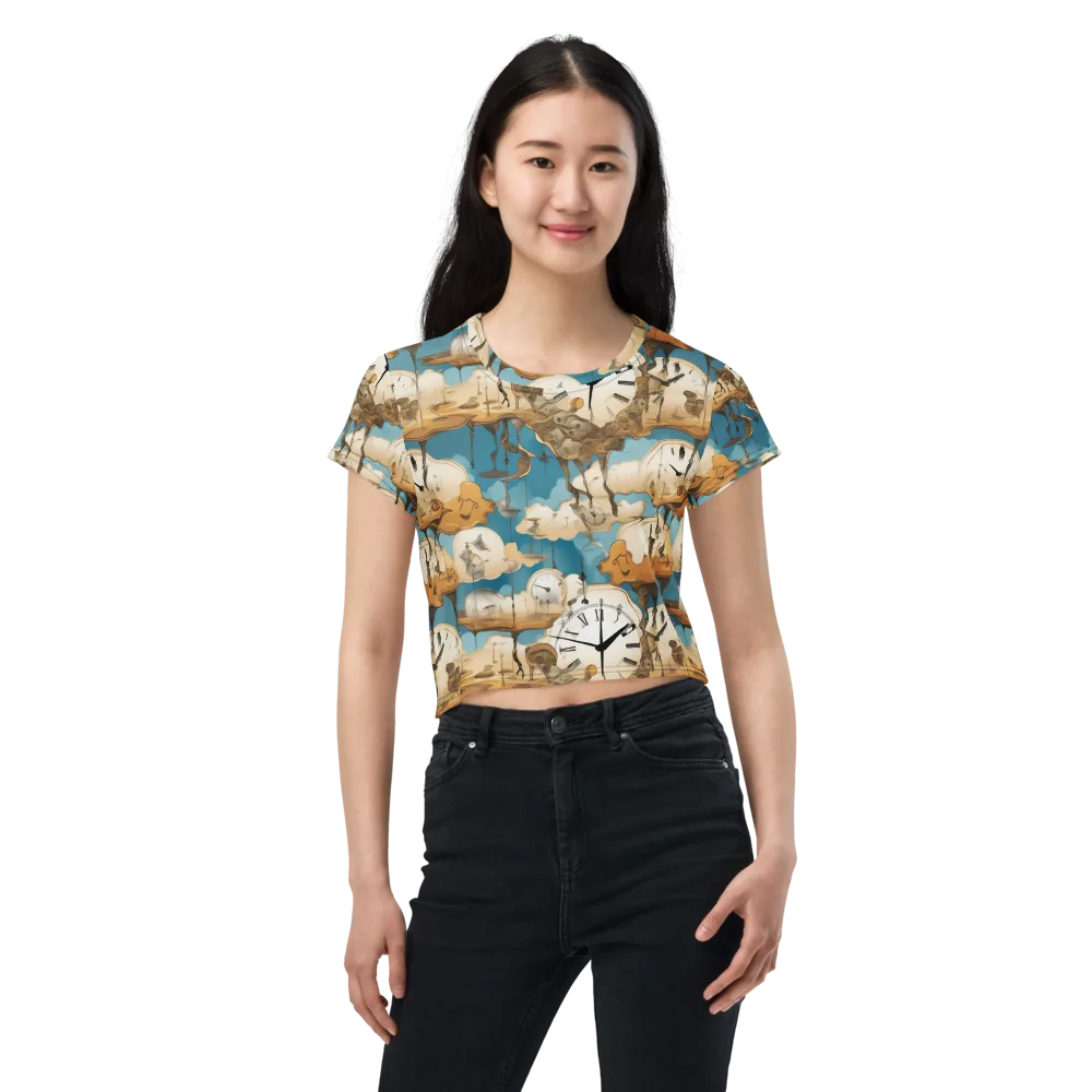Chronicle of Clouds on Crop Tee — Front