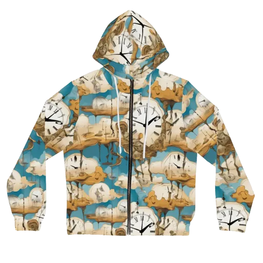 Chronicle of Clouds on a Women's Full-Zip Hoodie
