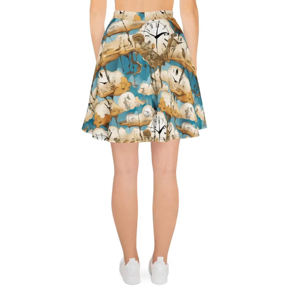 Chronicle of Clouds on Skater Skirt — Back