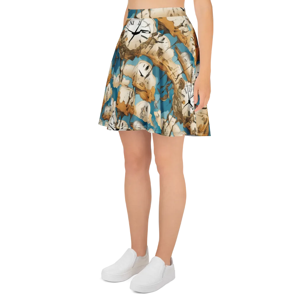 Chronicle of Clouds on Skater Skirt — Left