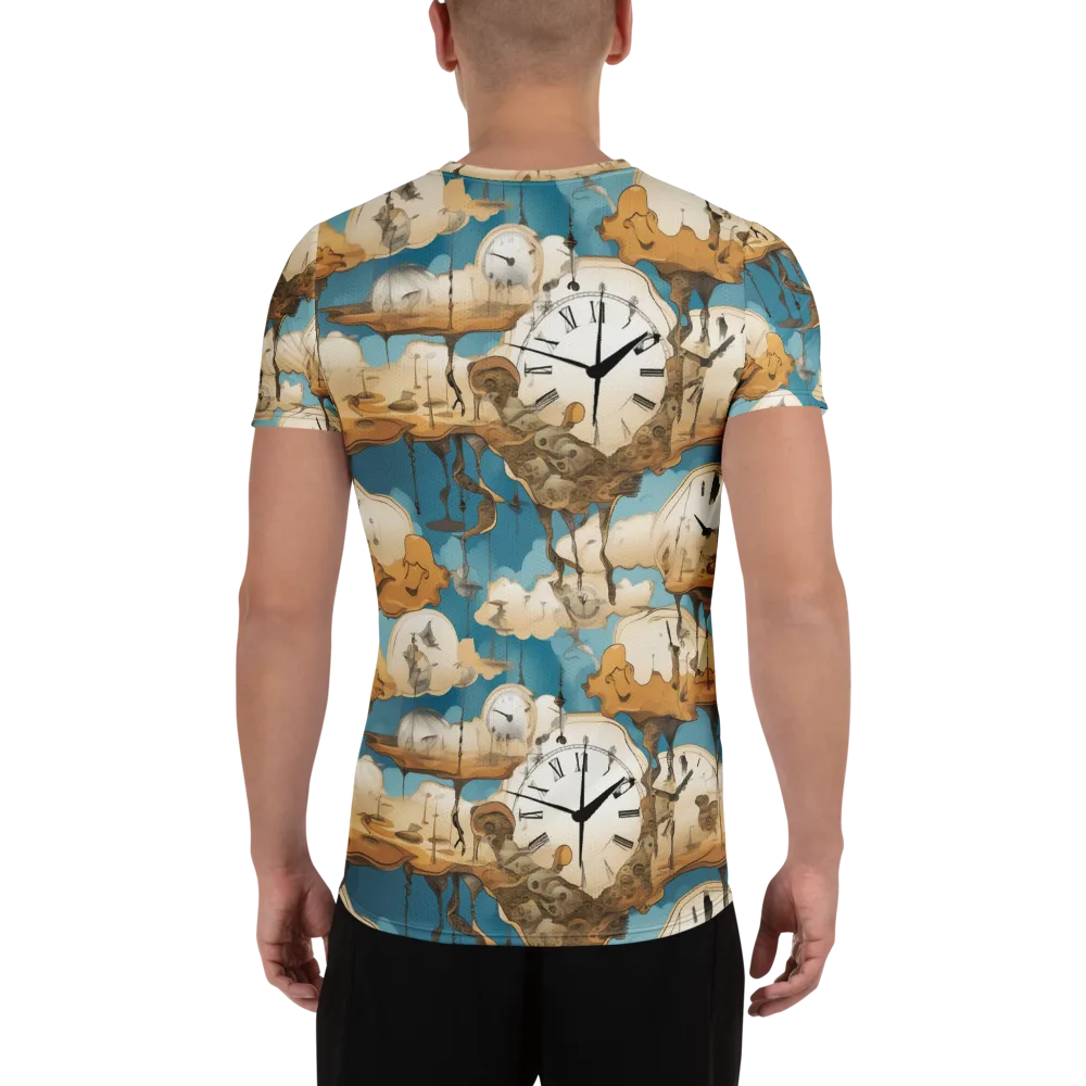 Chronicle of Clouds on Men's Athletic T-Shirt — Back