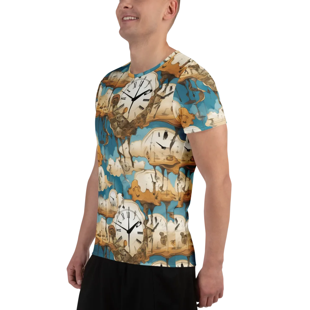 Chronicle of Clouds on Men's Athletic T-Shirt — Left