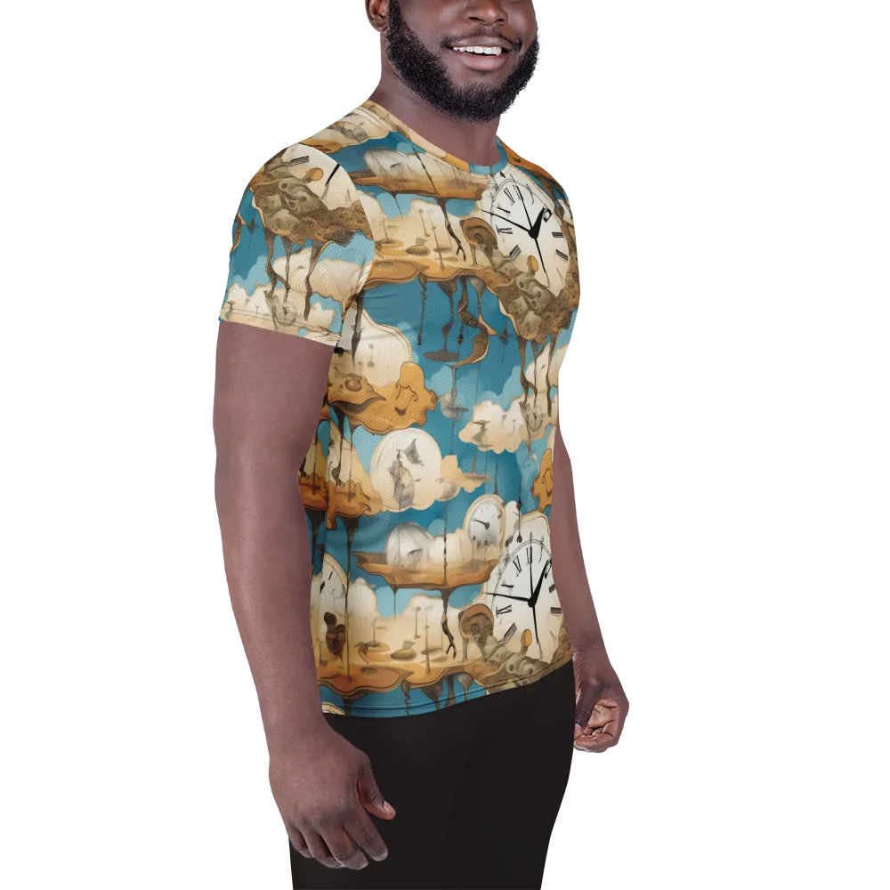 Chronicle of Clouds on Men's Athletic T-Shirt — Right