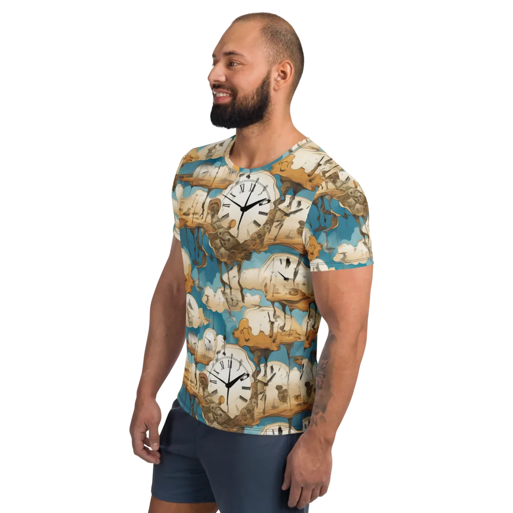Chronicle of Clouds on Men's Athletic T-Shirt — Left