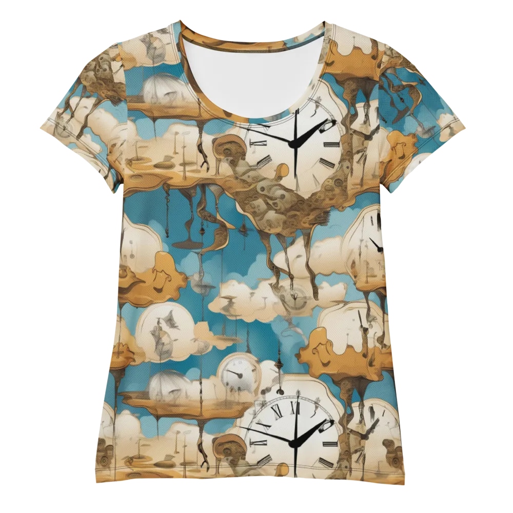Chronicle of Clouds on Women's Athletic T-Shirt — Front