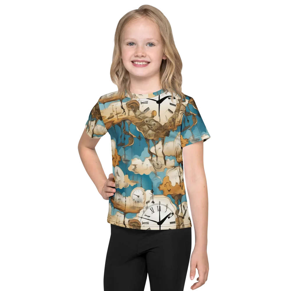 Chronicle of Clouds on Kids Crew Neck T-Shirt — Front