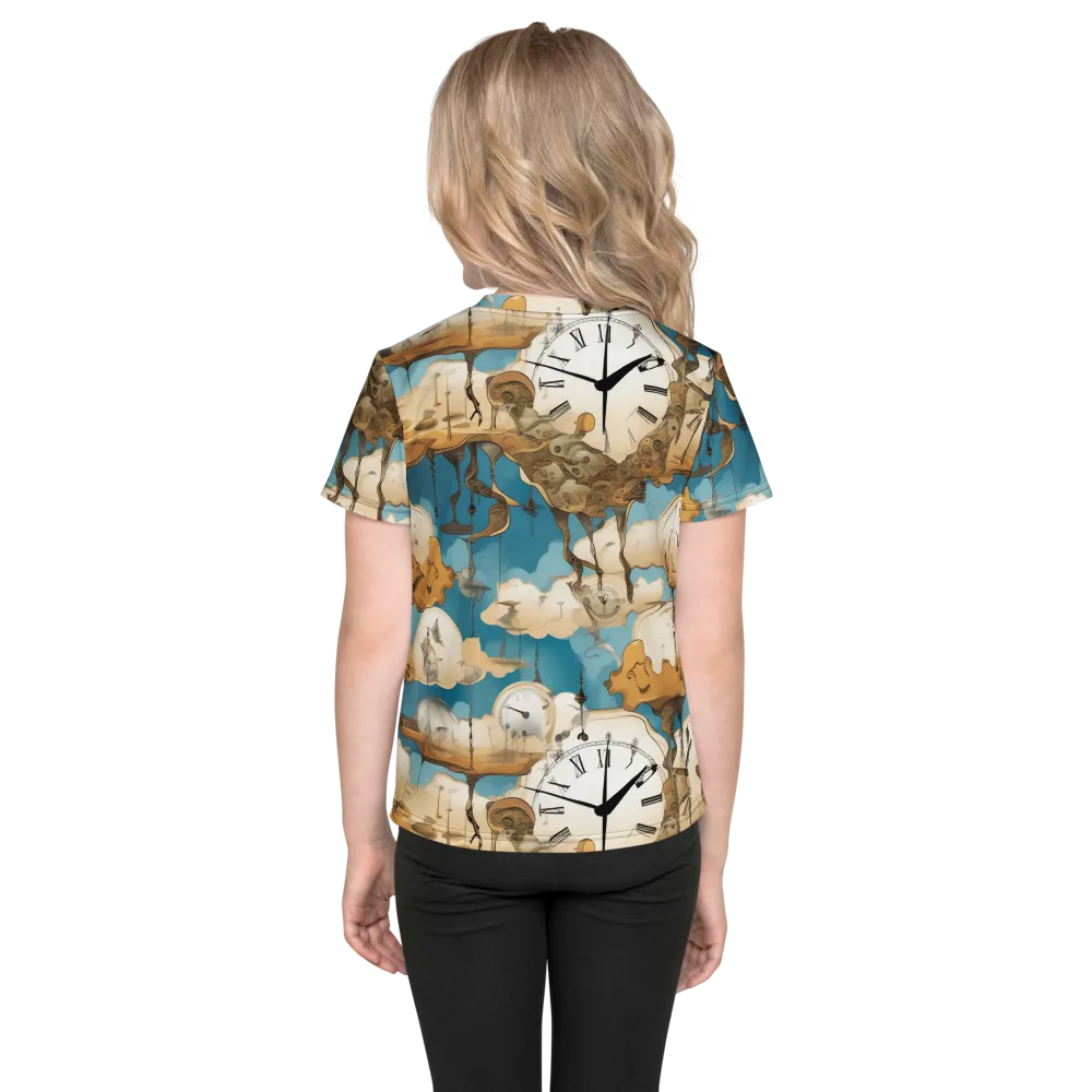 Chronicle of Clouds on Kids Crew Neck T-Shirt — Back