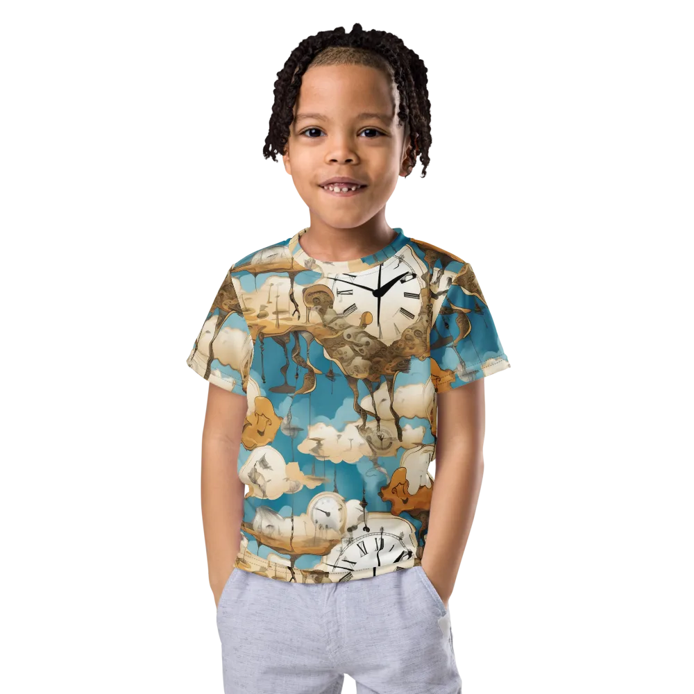 Chronicle of Clouds on Kids Crew Neck T-Shirt — Front