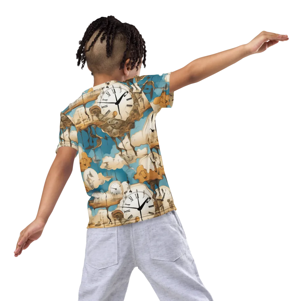 Chronicle of Clouds on Kids Crew Neck T-Shirt — Back