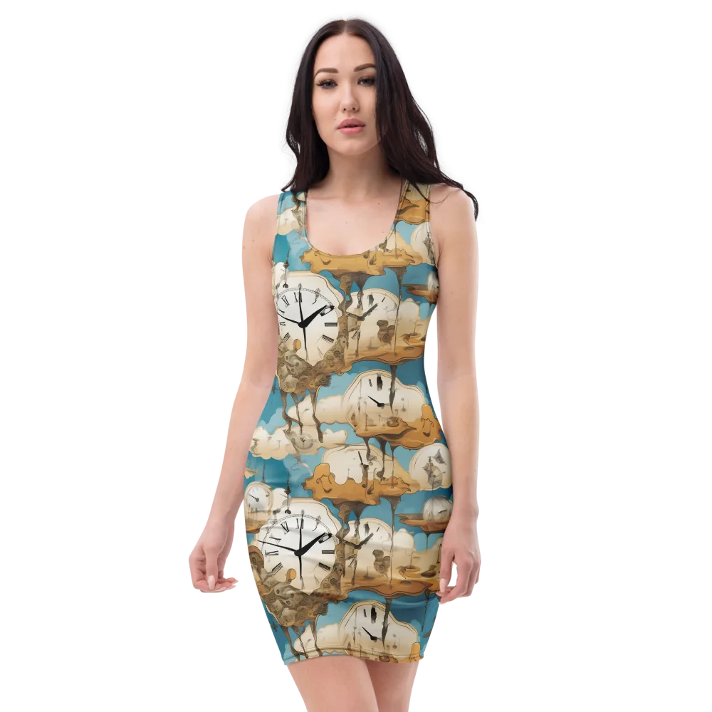Chronicle of Clouds on Bodycon Dress — Front