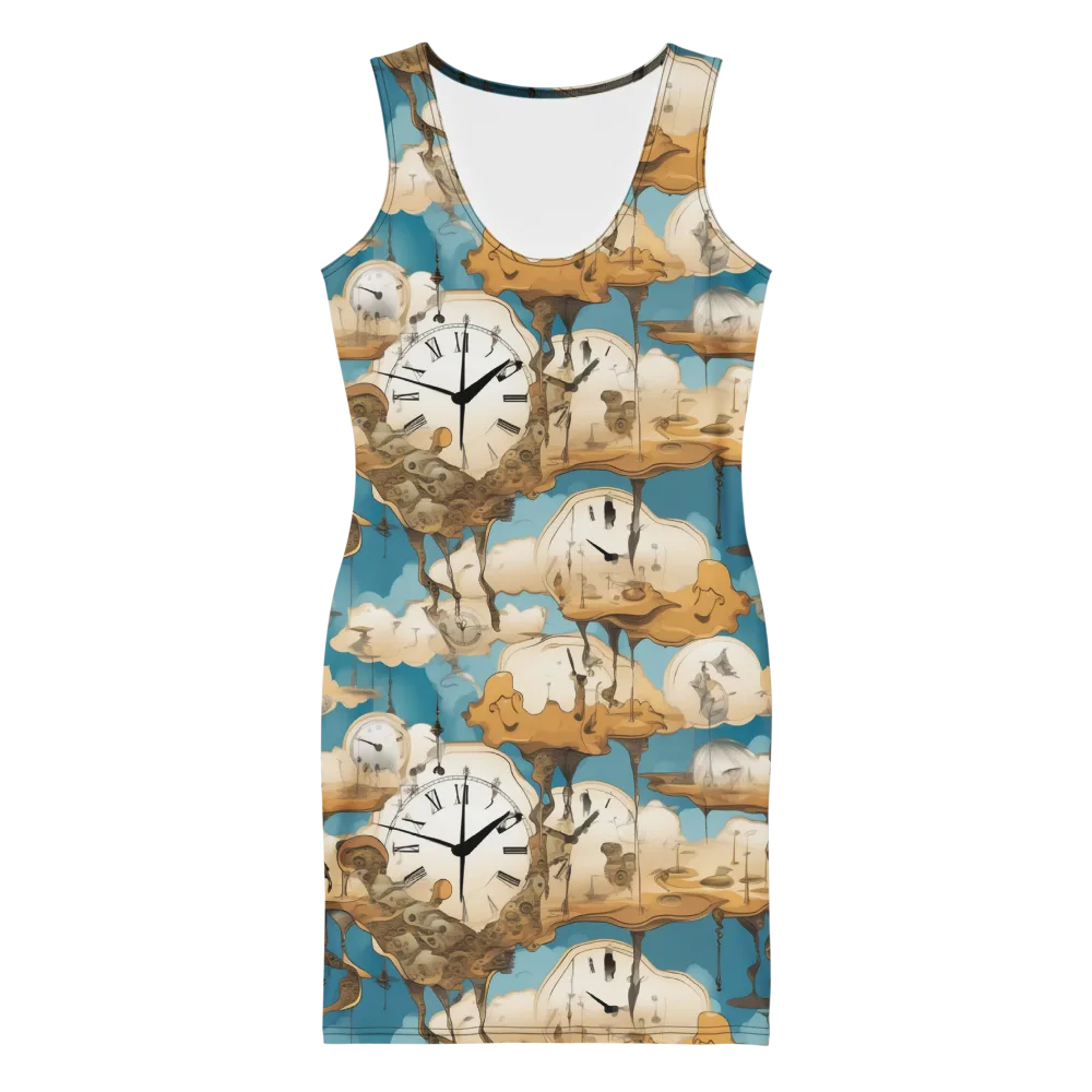 Chronicle of Clouds on Bodycon Dress — Front