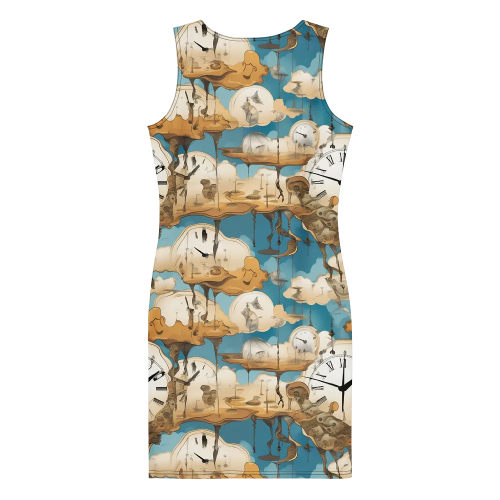 Chronicle of Clouds on Bodycon Dress — Back