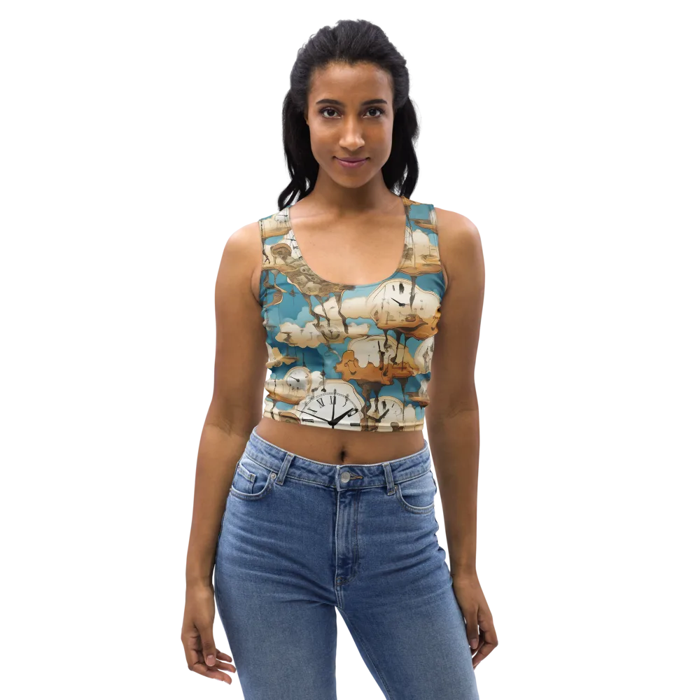 Chronicle of Clouds on Crop Top — Front