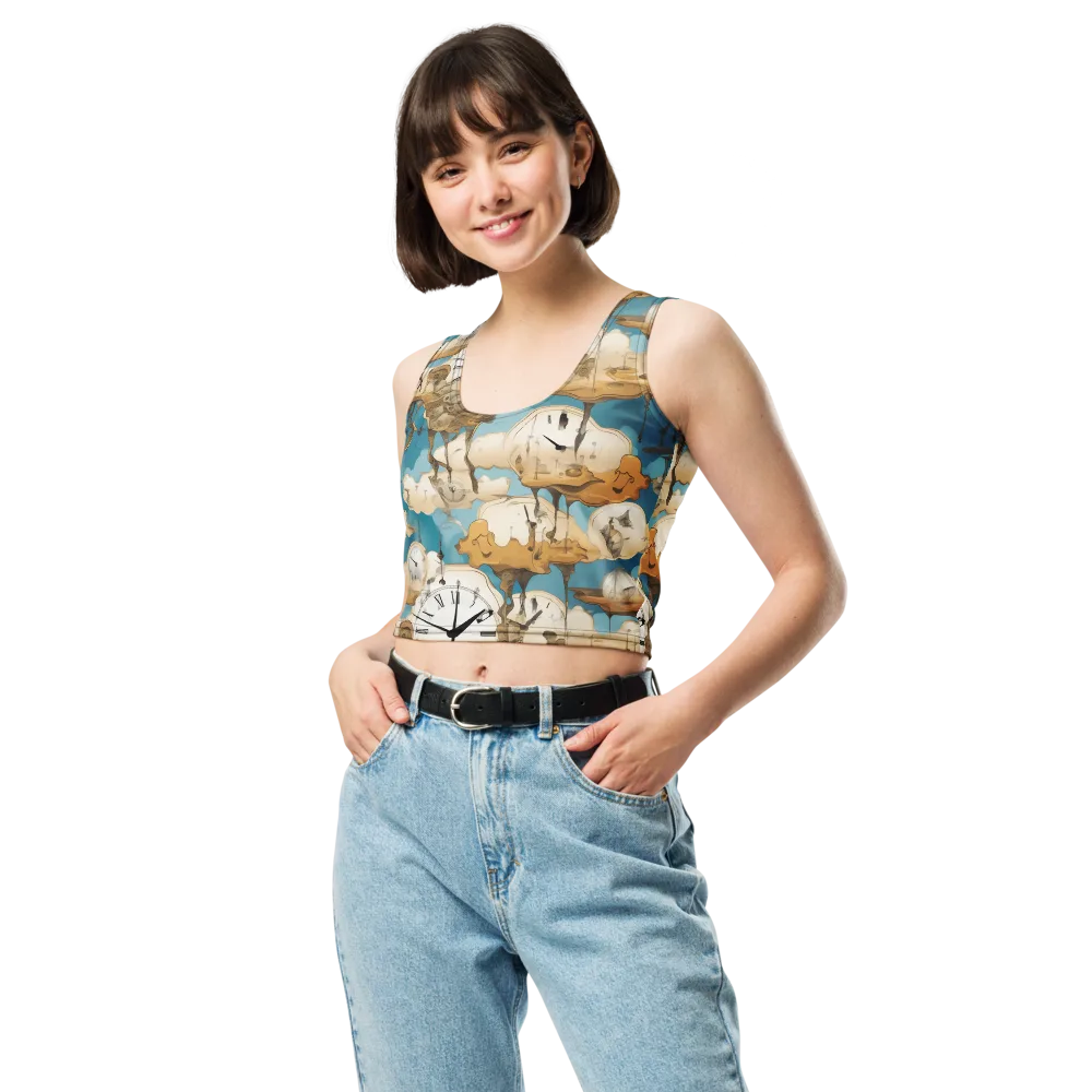 Chronicle of Clouds on Crop Top — Front