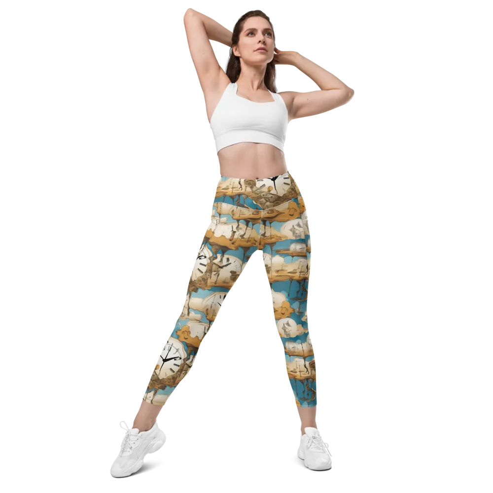 Chronicle of Clouds on Leggings with Pockets — Front