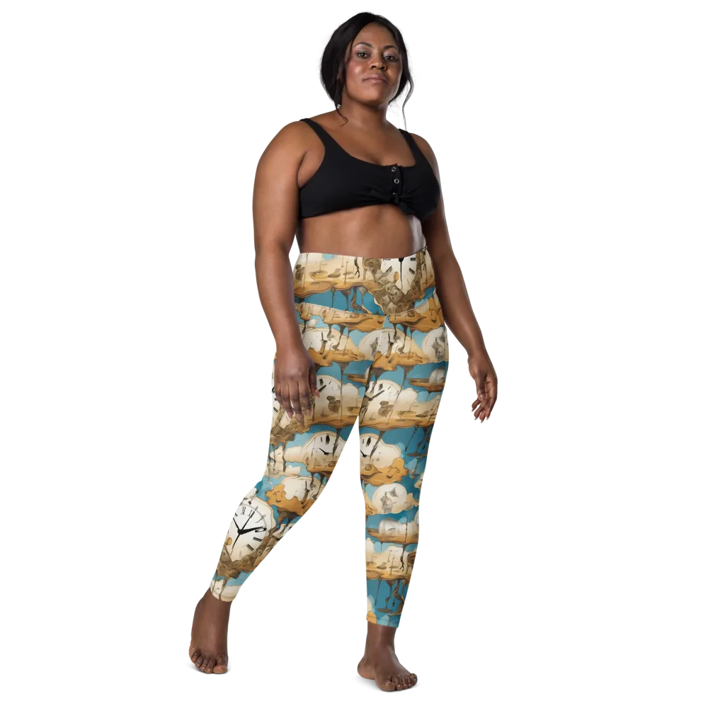 Chronicle of Clouds on Leggings with Pockets — Front