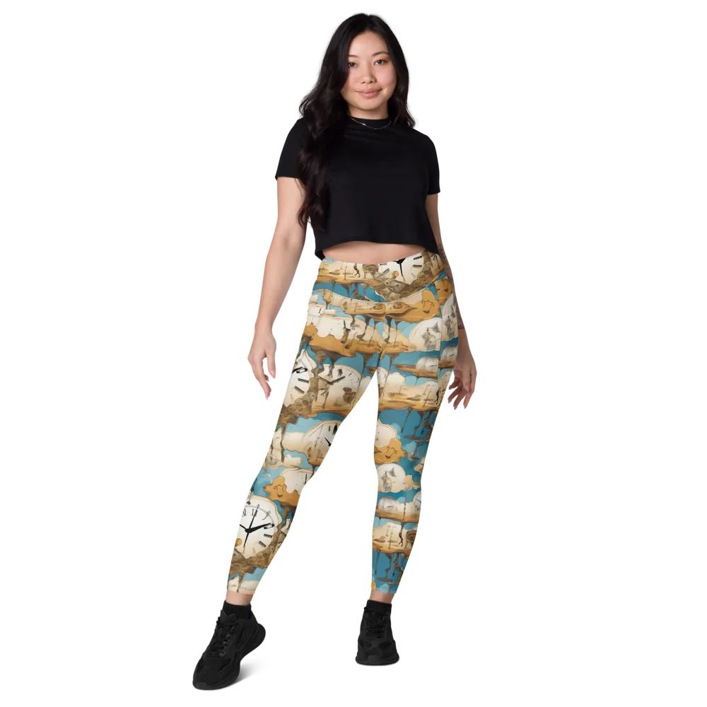 Chronicle of Clouds on Leggings with Pockets — Front