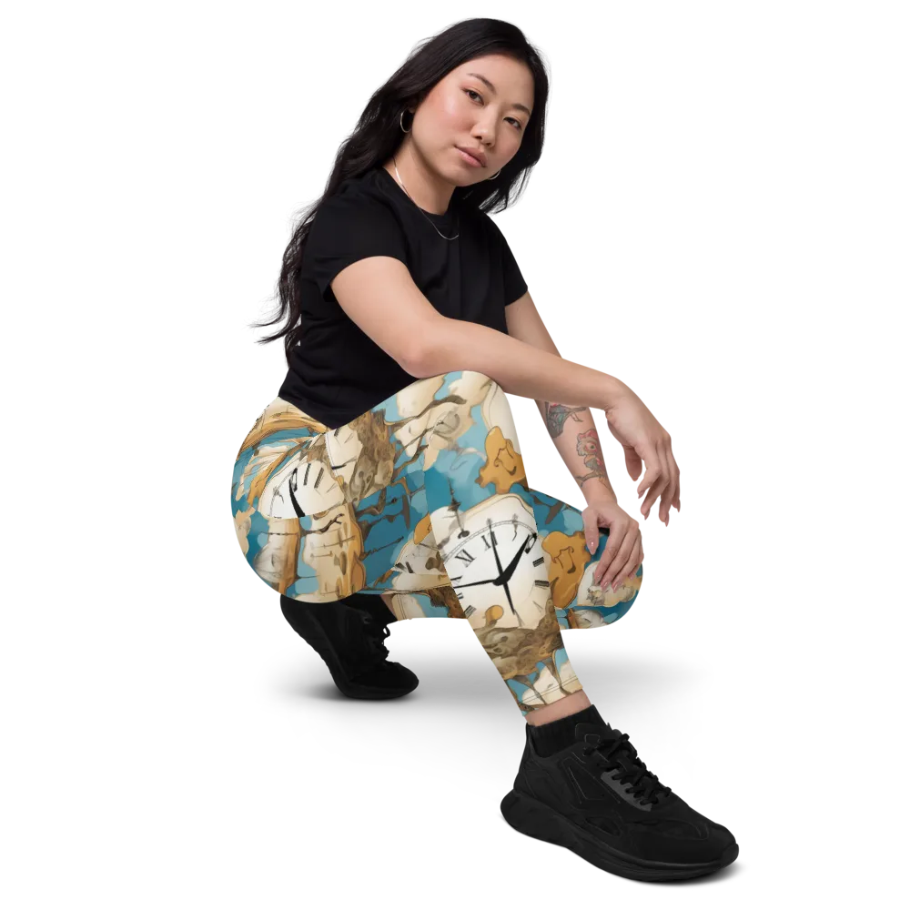 Chronicle of Clouds on Leggings with Pockets — Right Front