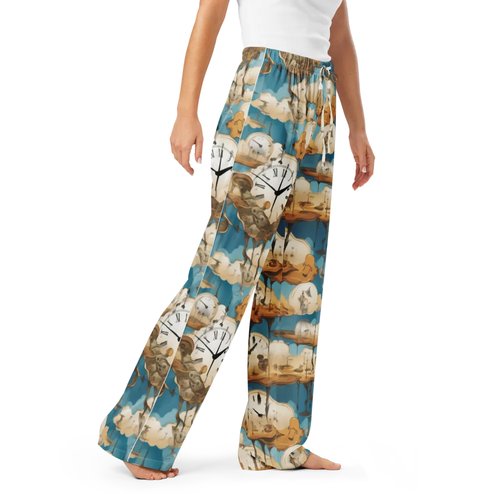 Chronicle of Clouds on Women's Pajama Pants — Right Front