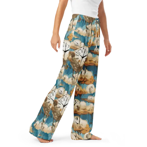 Chronicle of Clouds on a Women's Pajama Pants