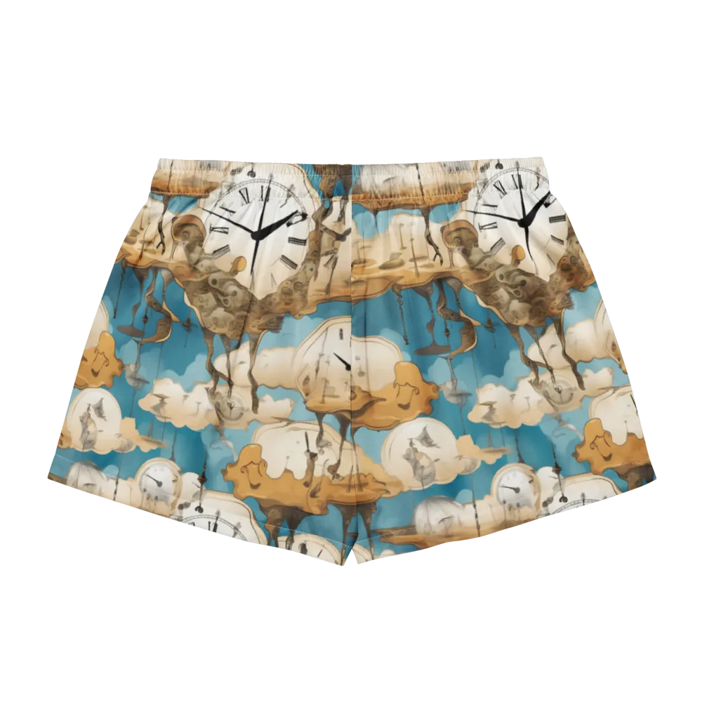 Chronicle of Clouds on Women's Pajama Shorts — Back
