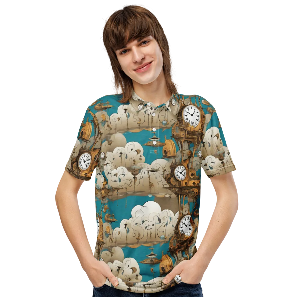 Clockwork Nimbus on Men's Slim Fit Polo Shirt — Front