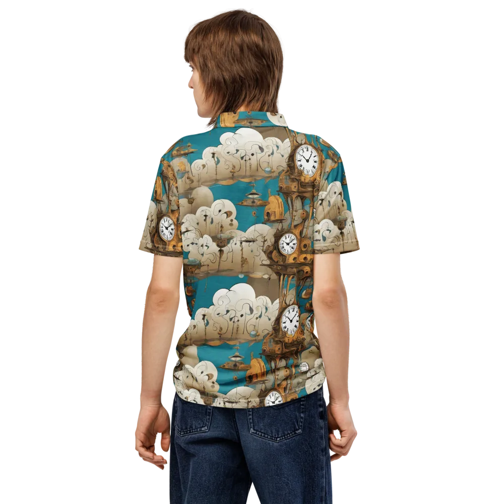 Clockwork Nimbus on Men's Slim Fit Polo Shirt — Back