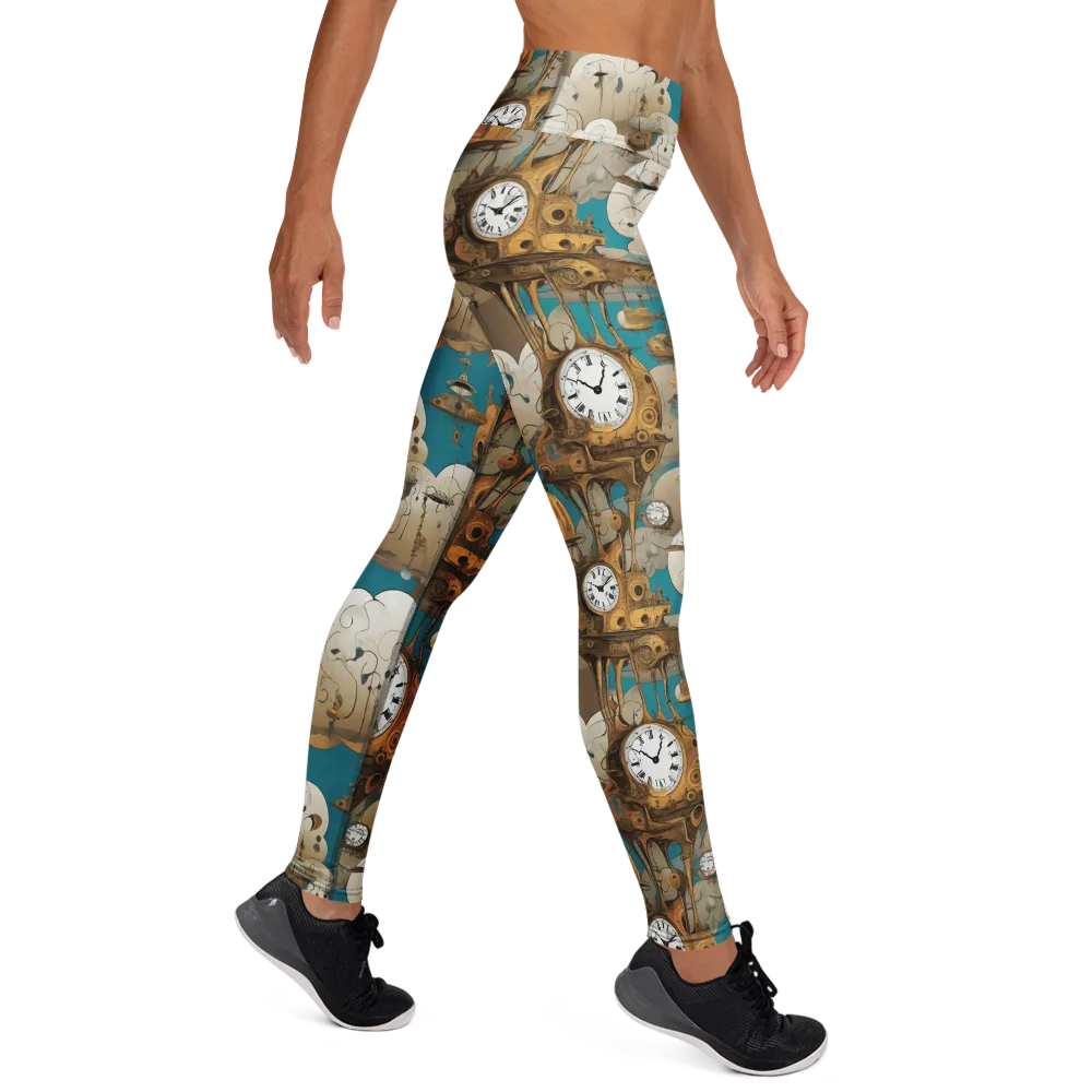 Clockwork Nimbus on Yoga Leggings — Right