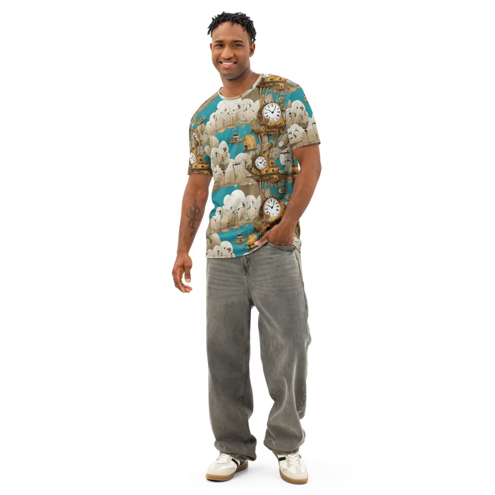 Clockwork Nimbus on Men's Cotton Crew Neck T-Shirt — Front