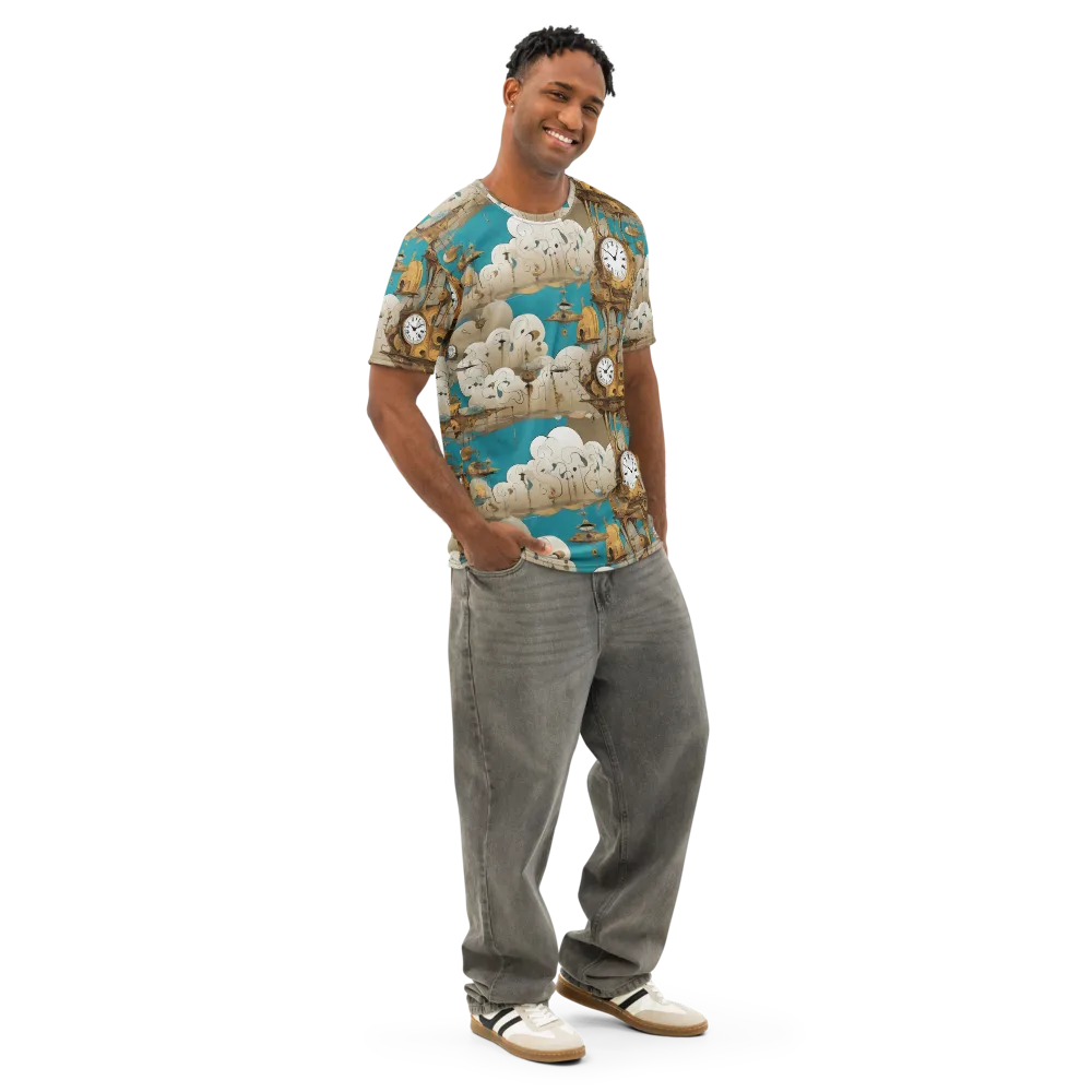 Clockwork Nimbus on Men's Cotton Crew Neck T-Shirt — Right Front