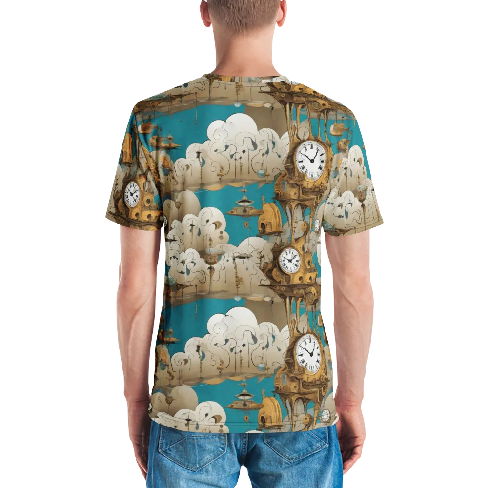 Clockwork Nimbus on Men's Crew Neck T-Shirt — Back
