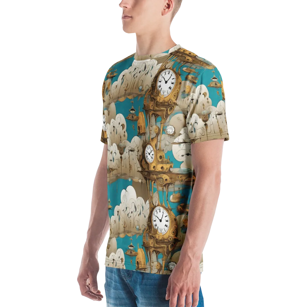 Clockwork Nimbus on Men's Crew Neck T-Shirt — Left