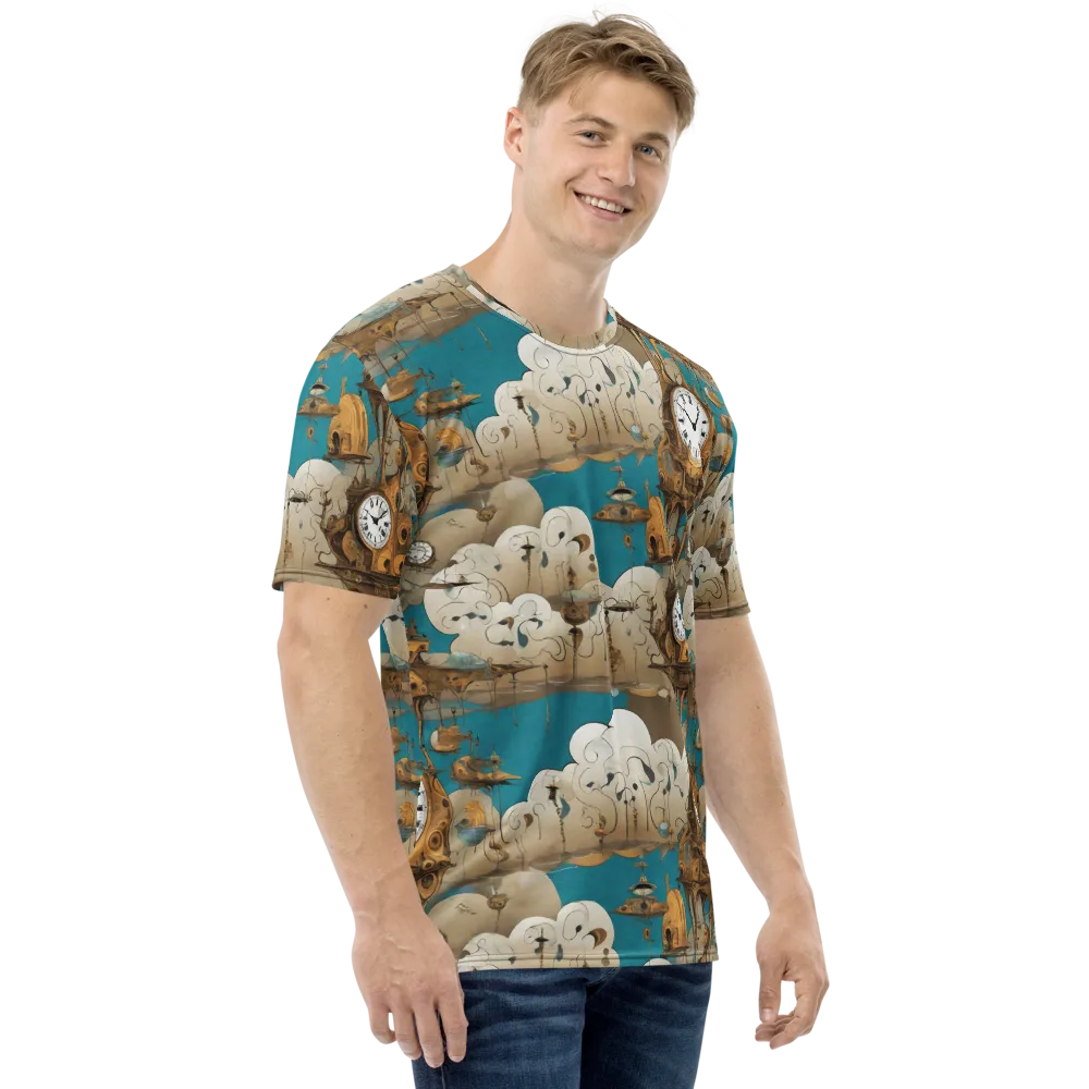 Clockwork Nimbus on Men's Crew Neck T-Shirt — Right