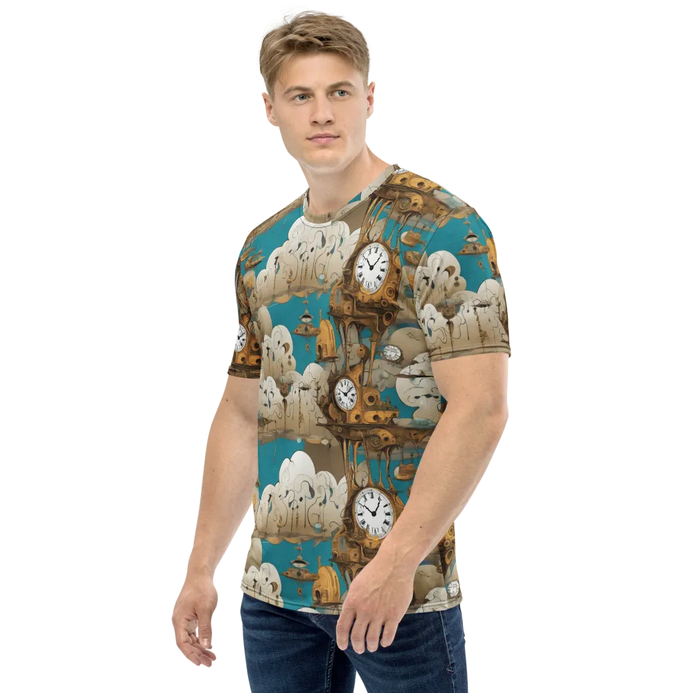 Clockwork Nimbus on Men's Crew Neck T-Shirt — Left