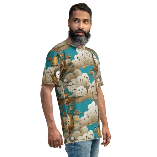 Clockwork Nimbus on a Men's Crew Neck T-Shirt
