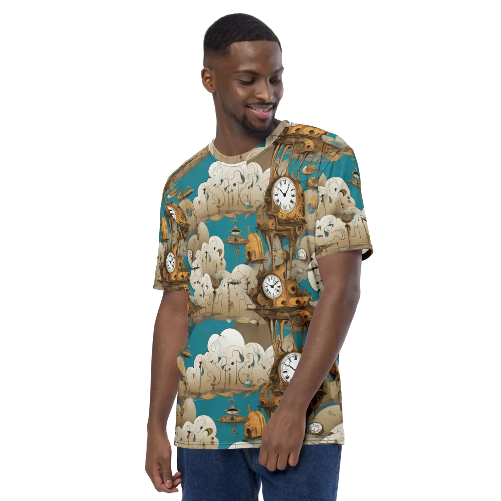 Clockwork Nimbus on Men's Crew Neck T-Shirt — Left
