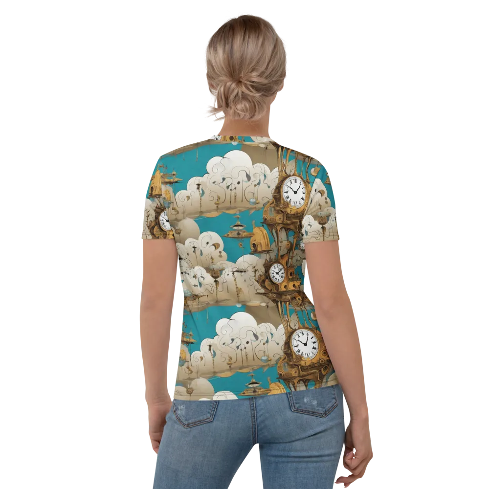Clockwork Nimbus on Women's Crew Neck T-Shirt — Back