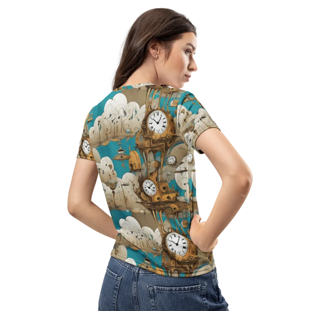 Clockwork Nimbus on Women's Crew Neck T-Shirt — Back