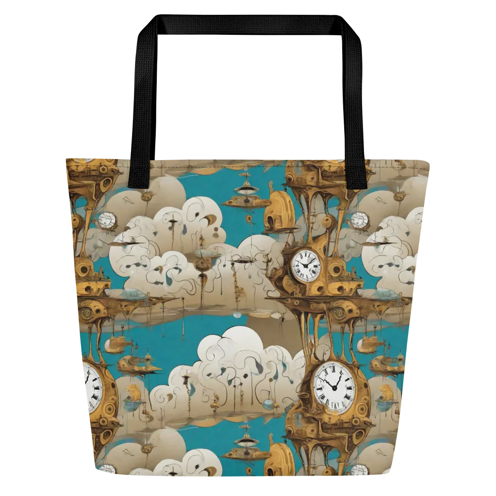 Clockwork Nimbus on Large Tote Bag W/ Pocket — Front