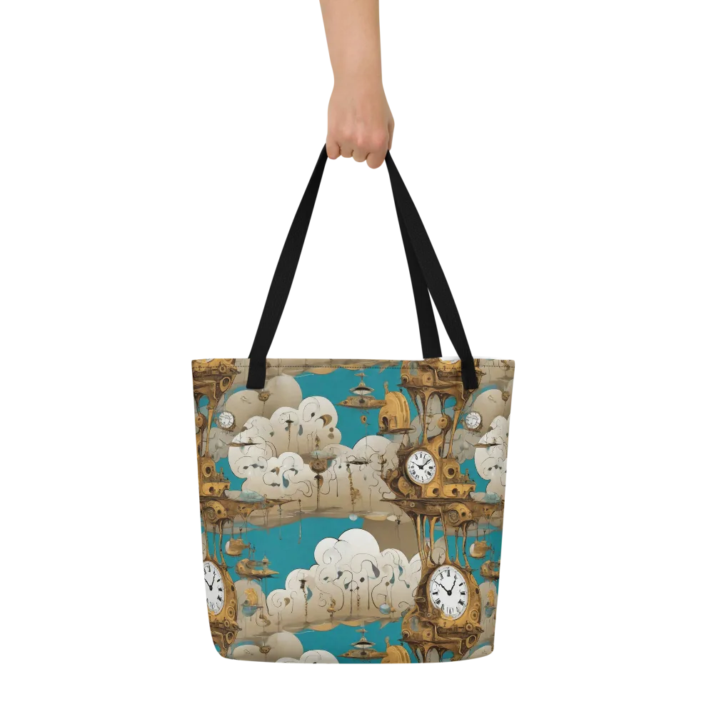 Clockwork Nimbus on Large Tote Bag W/ Pocket — Front