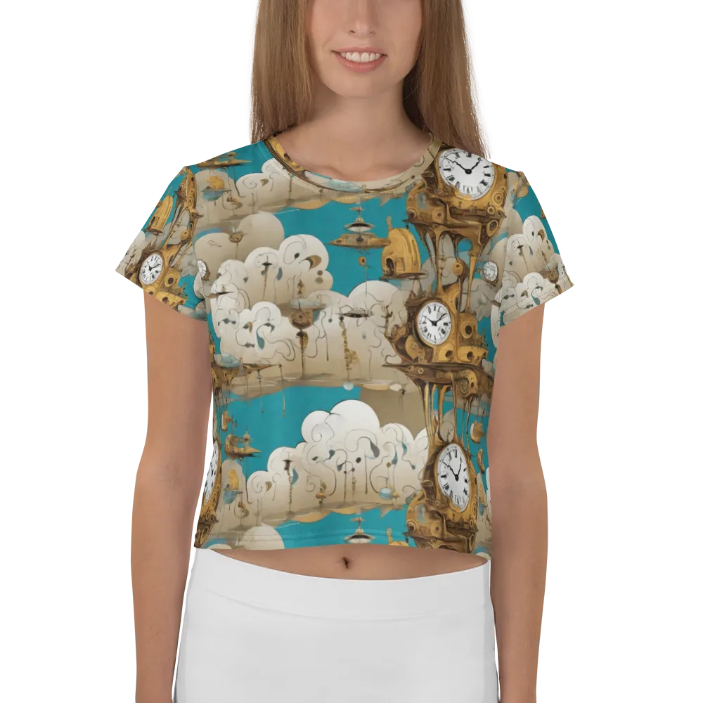 Clockwork Nimbus on Crop Tee — Front