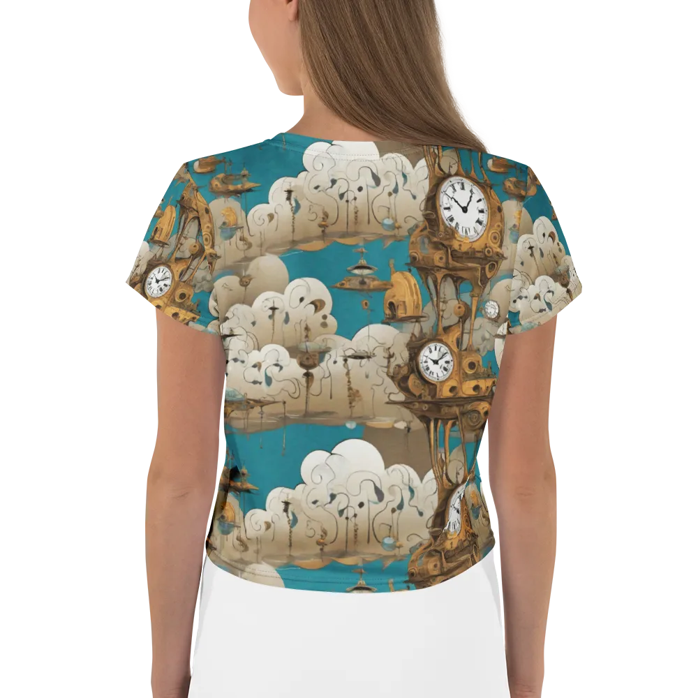 Clockwork Nimbus on Crop Tee — Back
