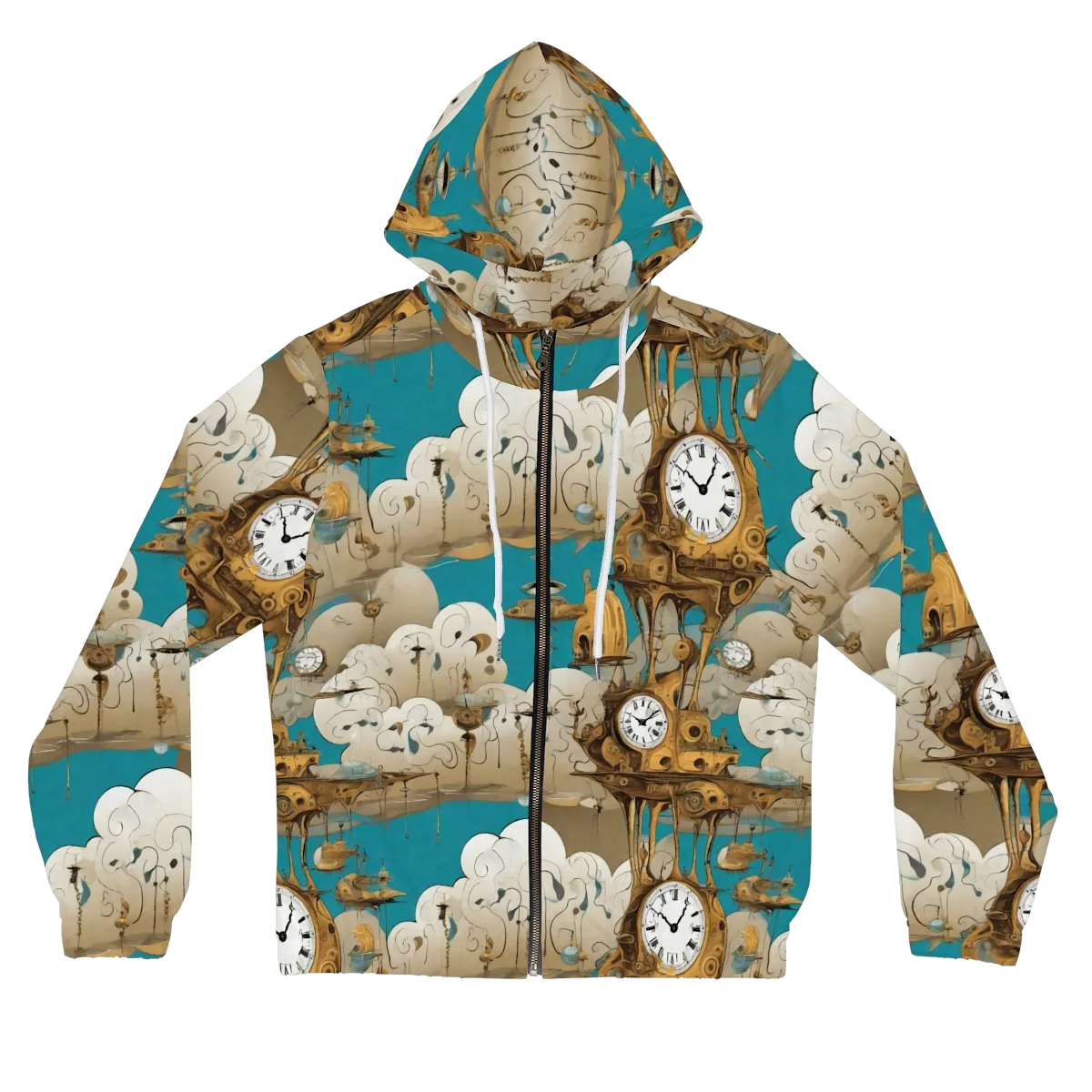 Clockwork Nimbus on Women's Full-Zip Hoodie — Front
