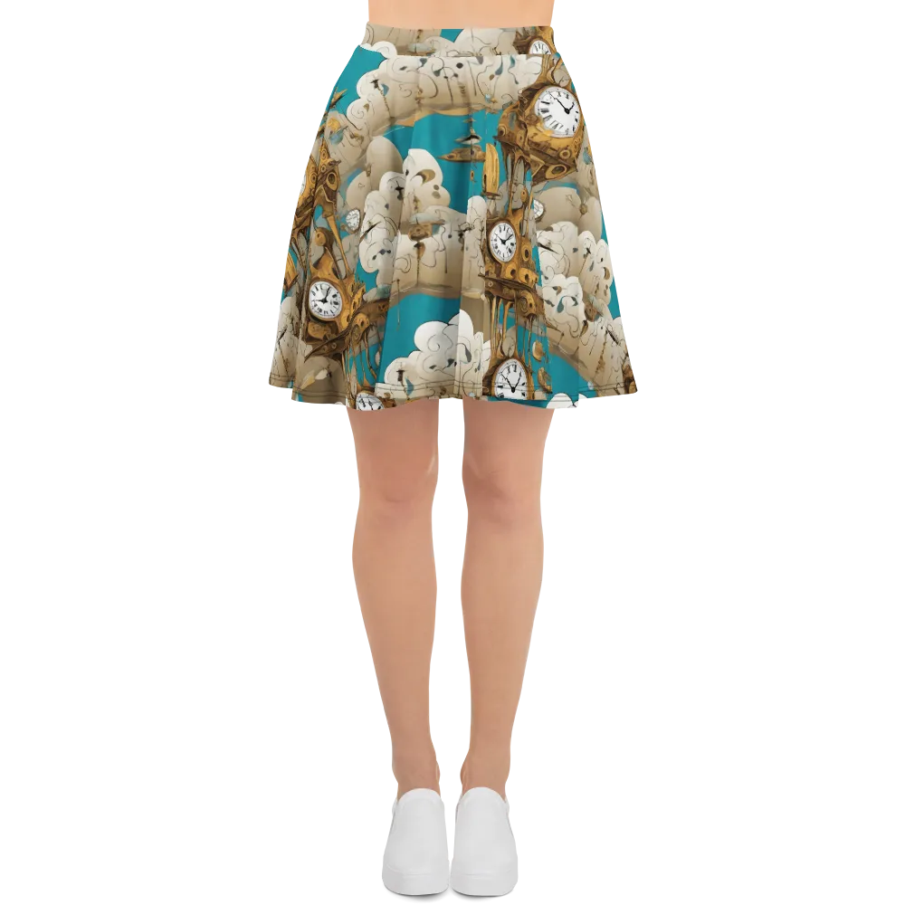 Clockwork Nimbus on Skater Skirt — Front