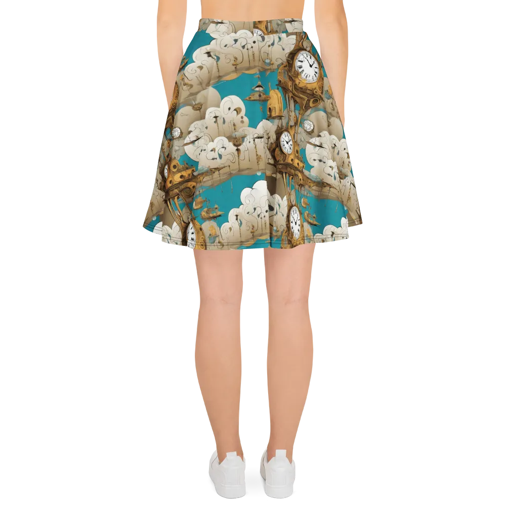 Clockwork Nimbus on Skater Skirt — Back